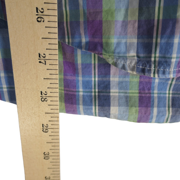 Vineyard Vines by Shep Ian Button Down Shirt Mens L Purple Slim Fit 100% Cotton - Picture 11 of 14